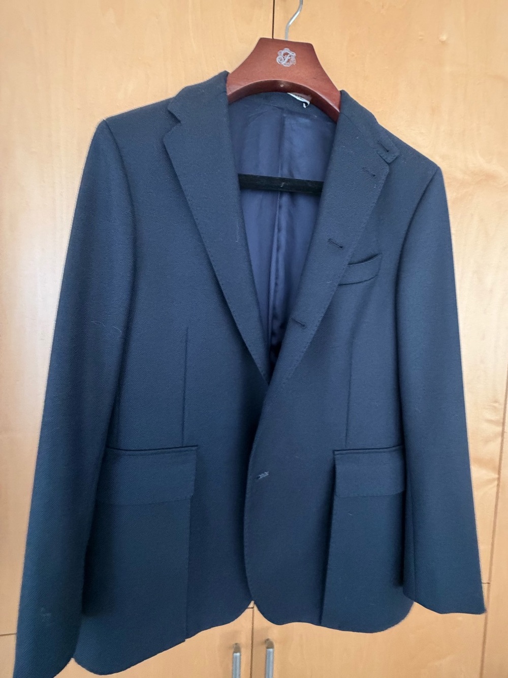 Men's Dark Navy Single-Breasted Sport Coat - Tailored Look- Van Gils